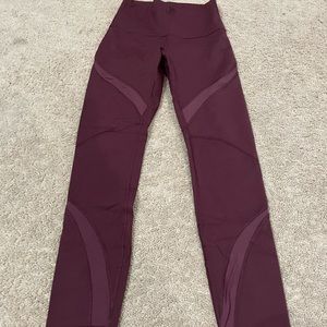 maroon leggings